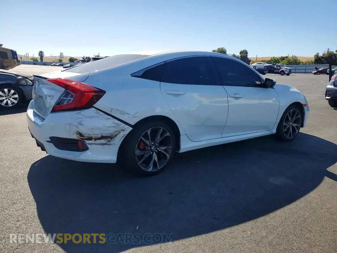 3 fotografías del automóvil dañado 2HGFC2F86MH552258 HONDA CIVIC 2021