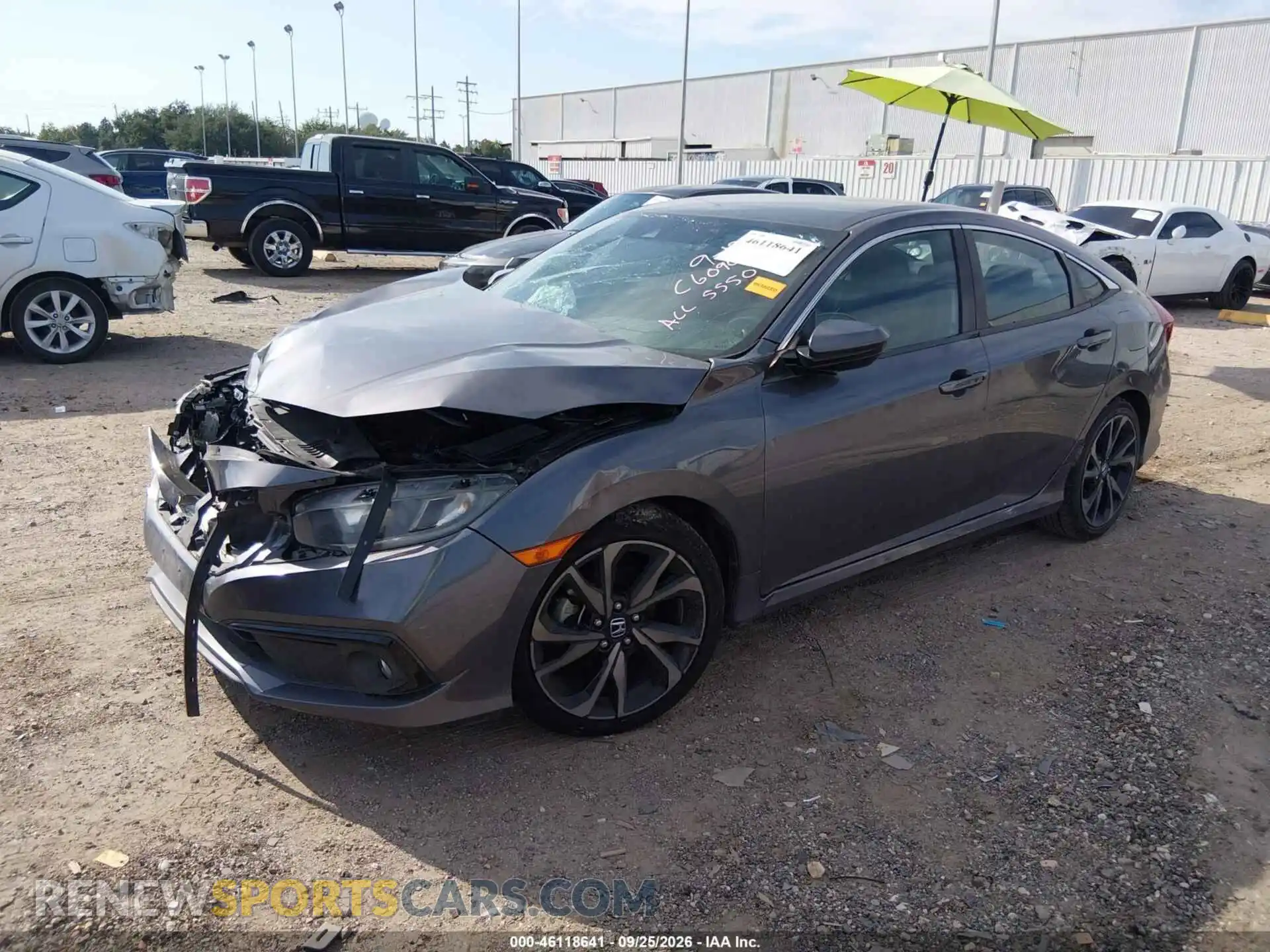 2 Photograph of a damaged car 2HGFC2F86MH555550 HONDA CIVIC 2021