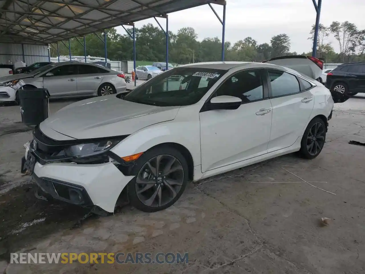 1 Photograph of a damaged car 2HGFC2F86MH556875 HONDA CIVIC 2021
