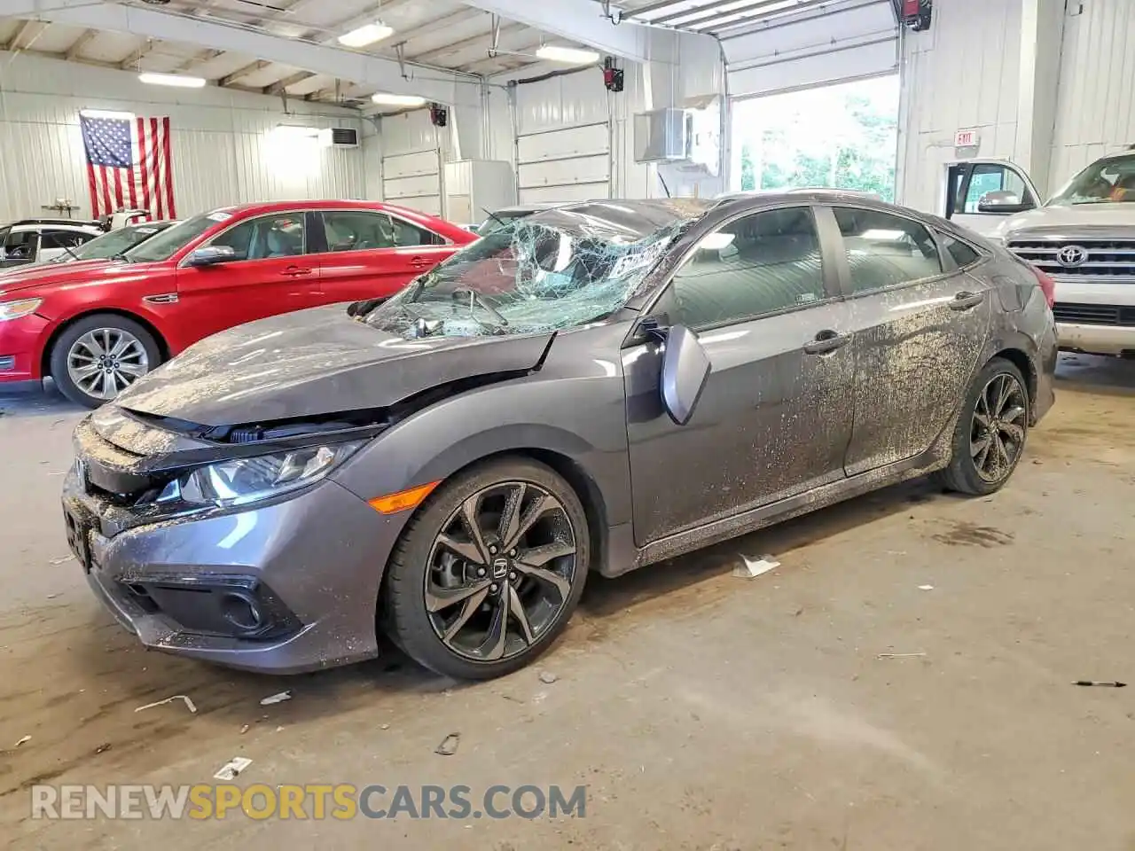 1 Photograph of a damaged car 2HGFC2F87MH510763 HONDA CIVIC 2021