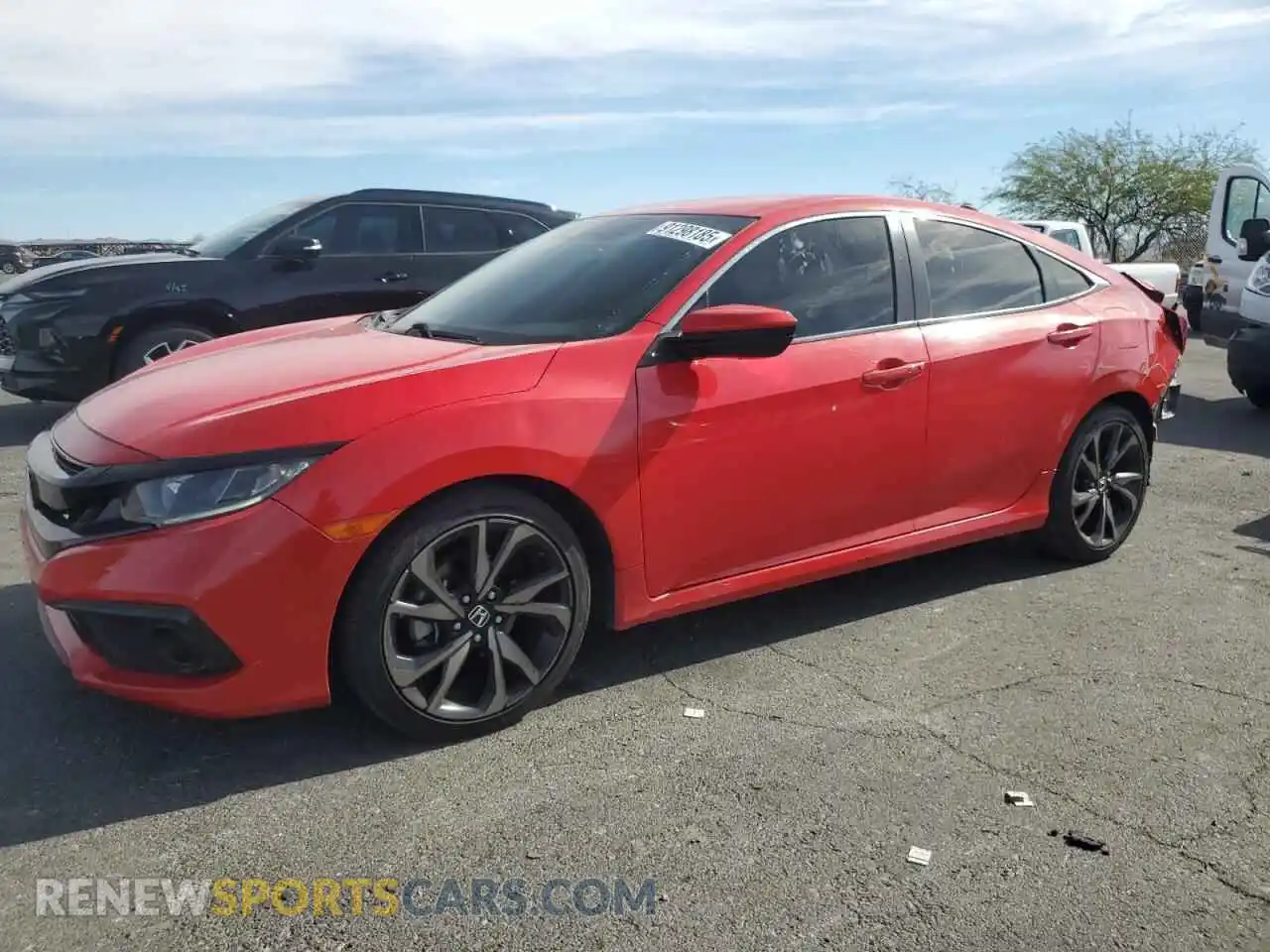 1 Photograph of a damaged car 2HGFC2F87MH514540 HONDA CIVIC 2021