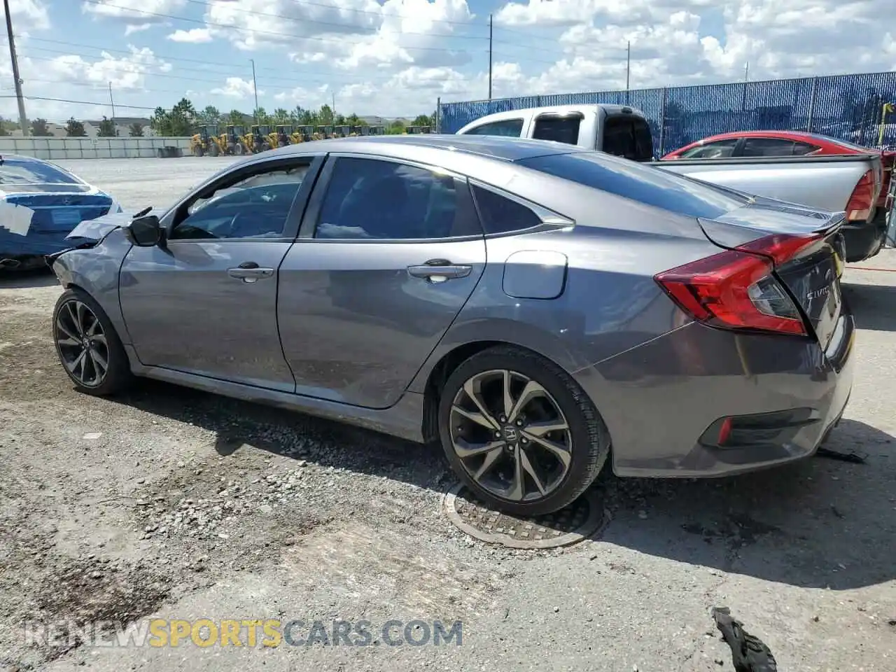 2 fotografías del automóvil dañado 2HGFC2F87MH515445 HONDA CIVIC 2021