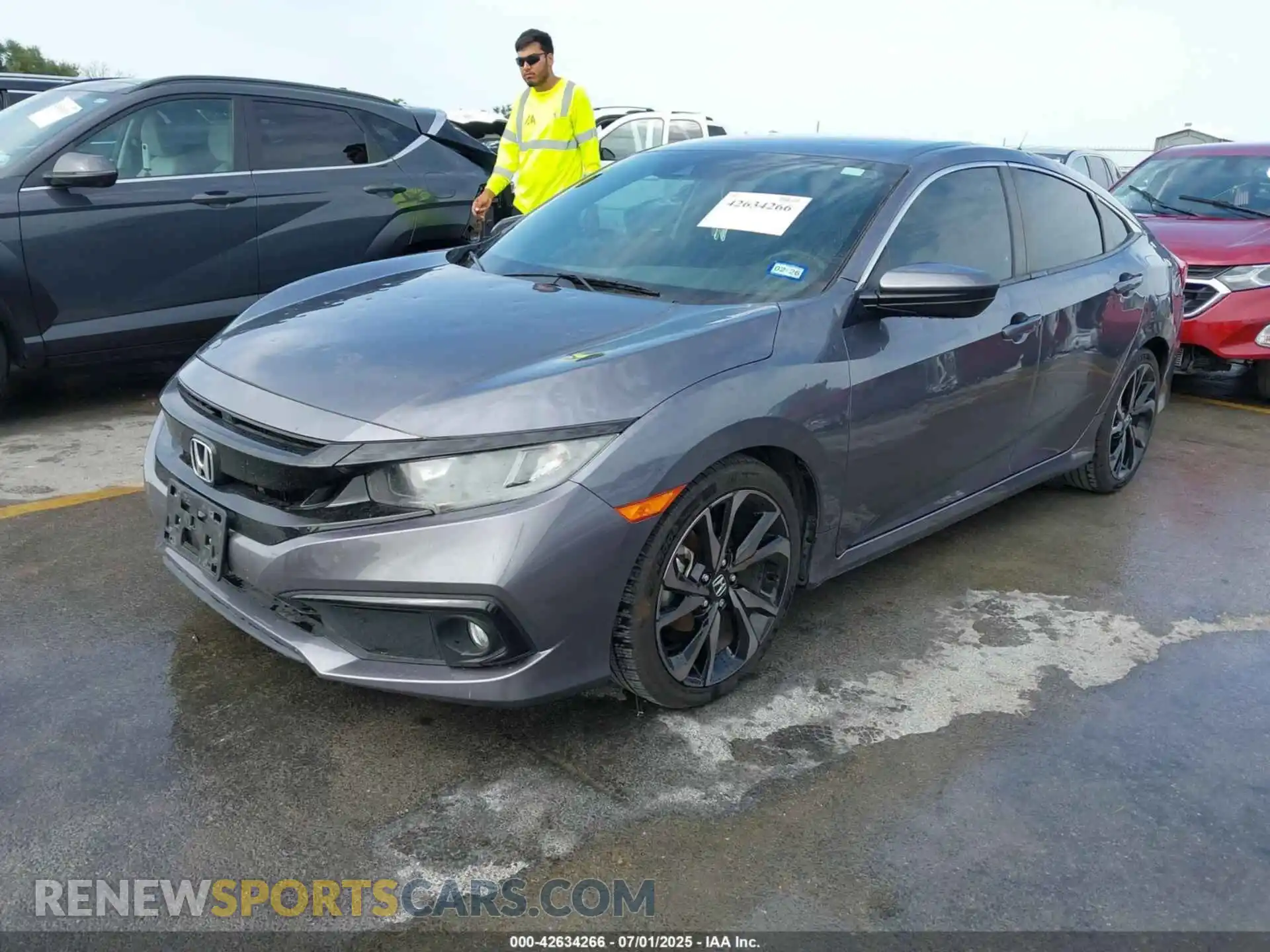 2 Photograph of a damaged car 2HGFC2F87MH516935 HONDA CIVIC 2021