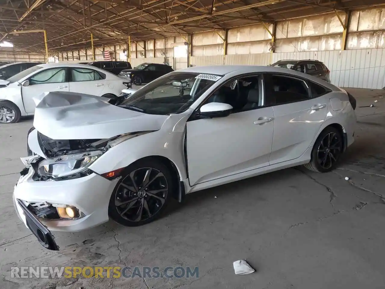 1 Photograph of a damaged car 2HGFC2F87MH532679 HONDA CIVIC 2021