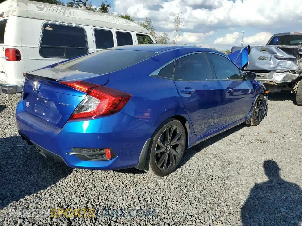 3 Photograph of a damaged car 2HGFC2F87MH535596 HONDA CIVIC 2021