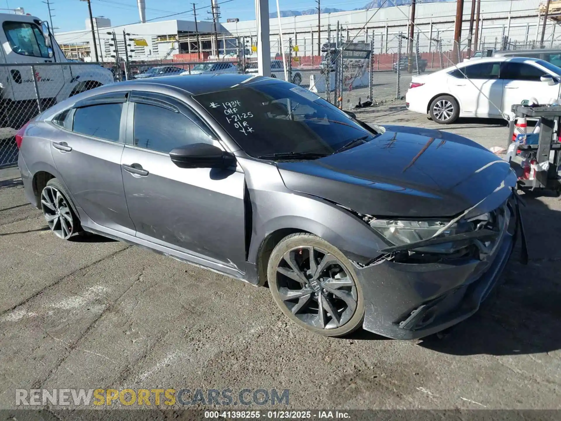 1 Photograph of a damaged car 2HGFC2F87MH535825 HONDA CIVIC 2021