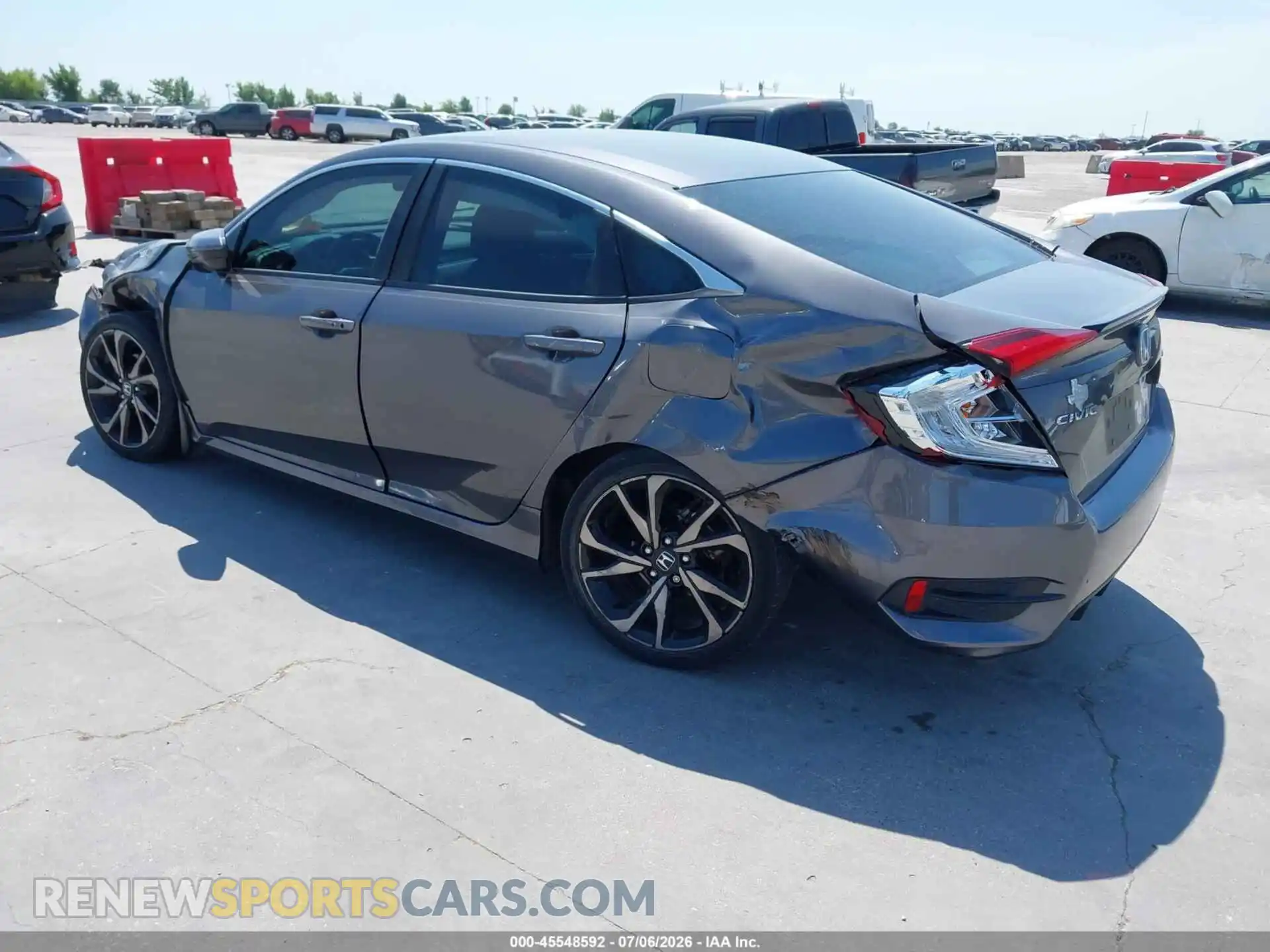 3 fotografías del automóvil dañado 2HGFC2F87MH543617 HONDA CIVIC 2021