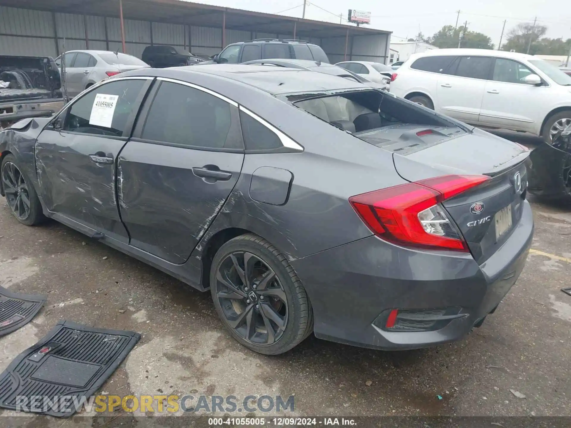 3 fotografías del automóvil dañado 2HGFC2F87MH545075 HONDA CIVIC 2021