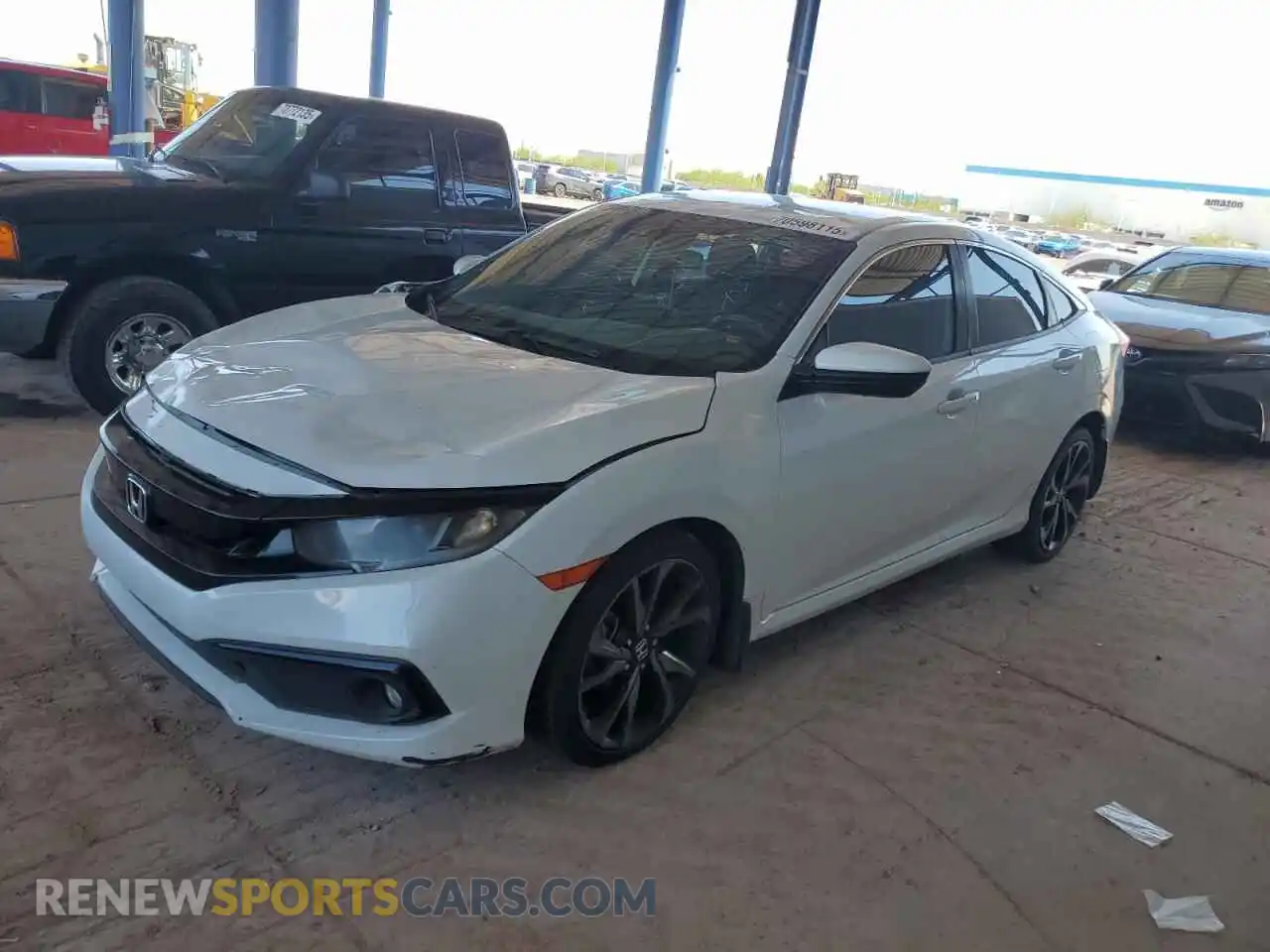 1 Photograph of a damaged car 2HGFC2F87MH551653 HONDA CIVIC 2021
