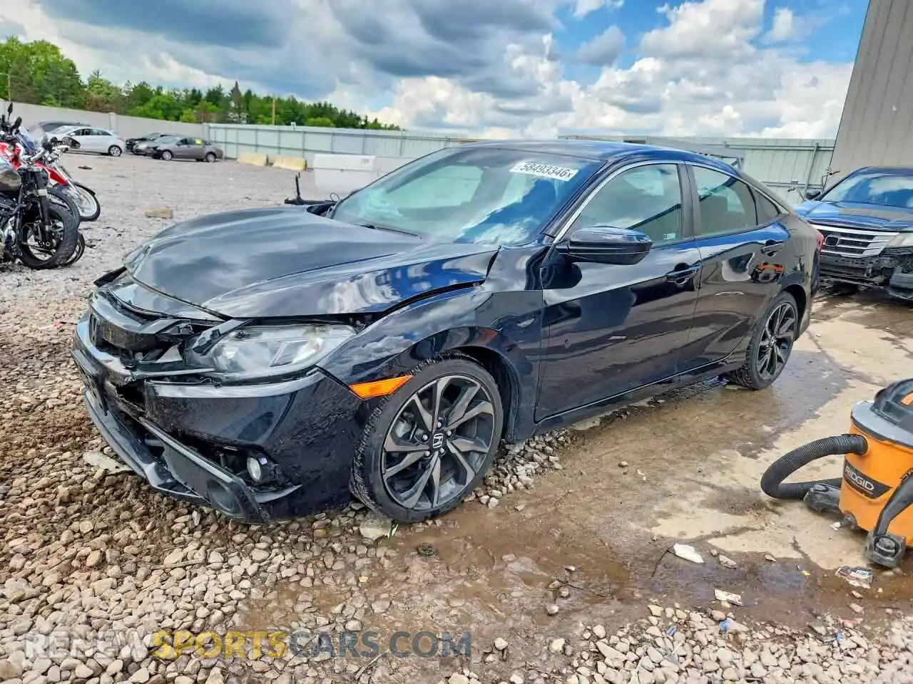 1 Photograph of a damaged car 2HGFC2F87MH552432 HONDA CIVIC 2021