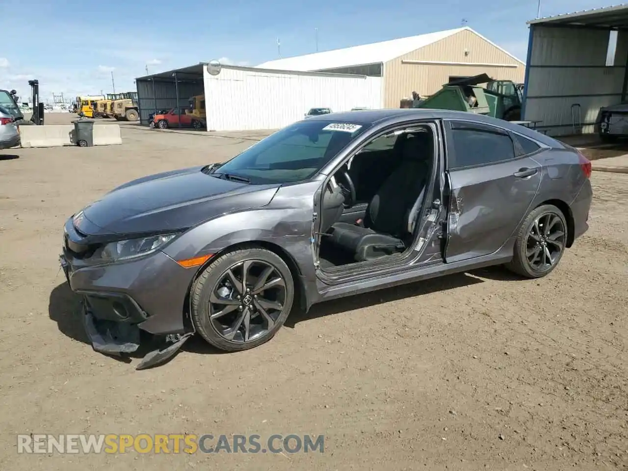 1 Photograph of a damaged car 2HGFC2F87MH555475 HONDA CIVIC 2021