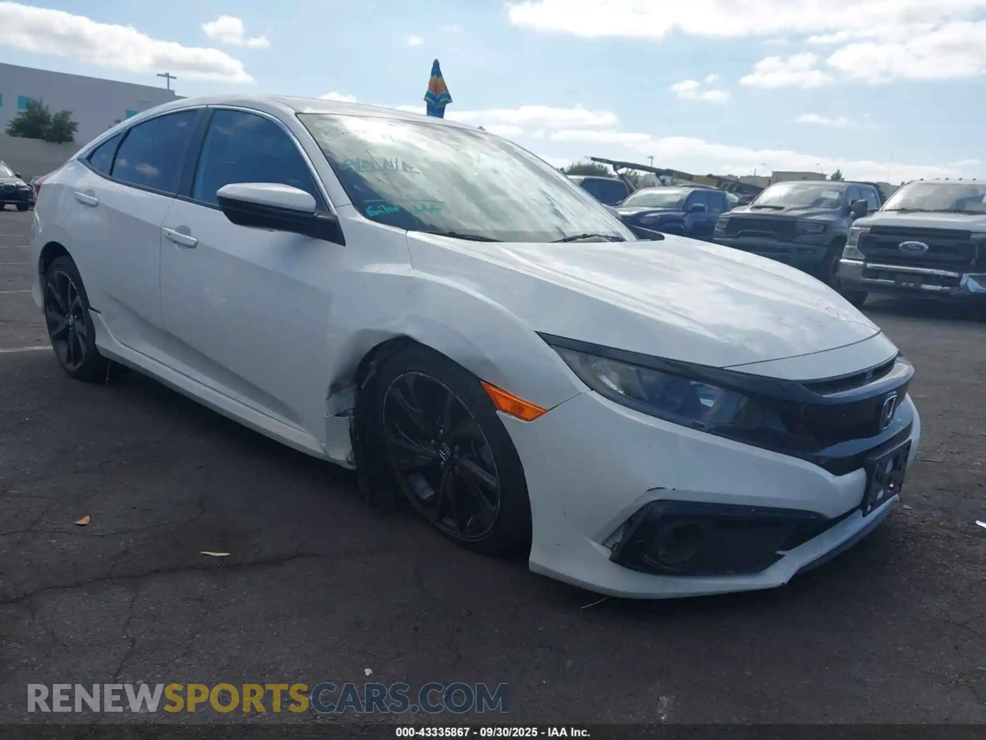 1 Photograph of a damaged car 2HGFC2F87MH559154 HONDA CIVIC 2021