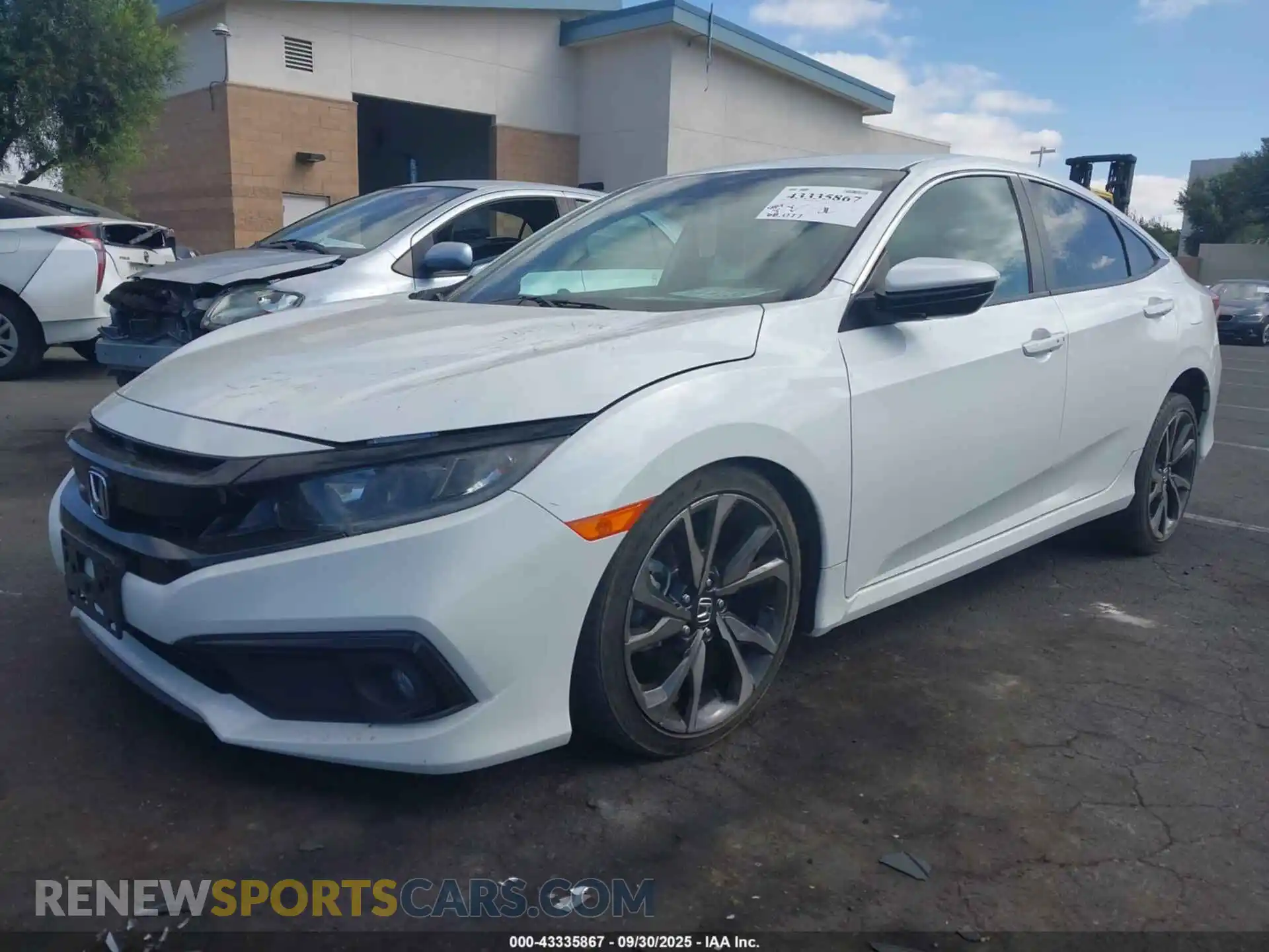 2 Photograph of a damaged car 2HGFC2F87MH559154 HONDA CIVIC 2021