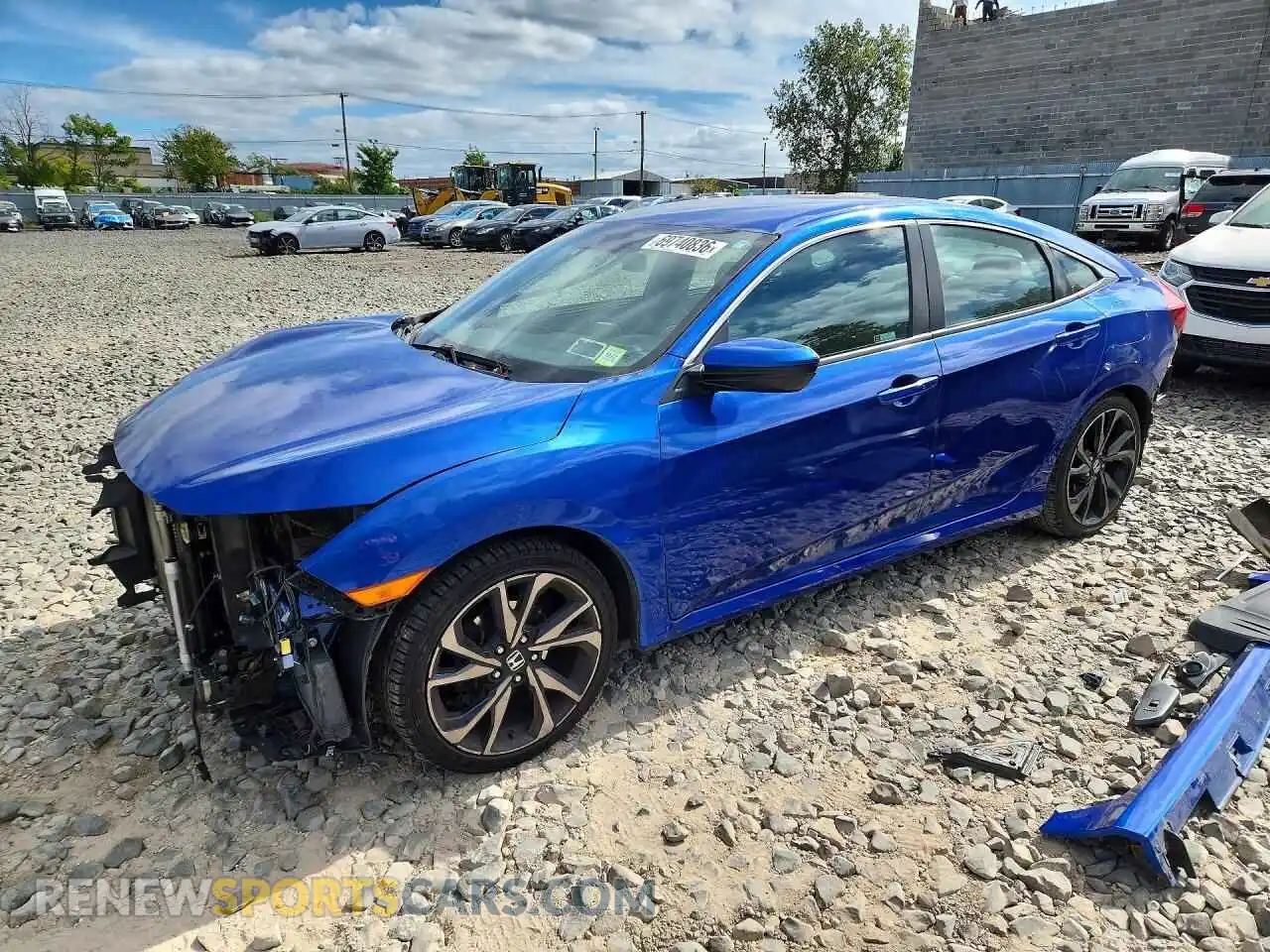 1 Photograph of a damaged car 2HGFC2F88MH509461 HONDA CIVIC 2021