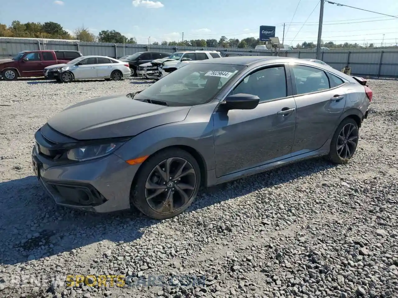 1 Photograph of a damaged car 2HGFC2F88MH531119 HONDA CIVIC 2021
