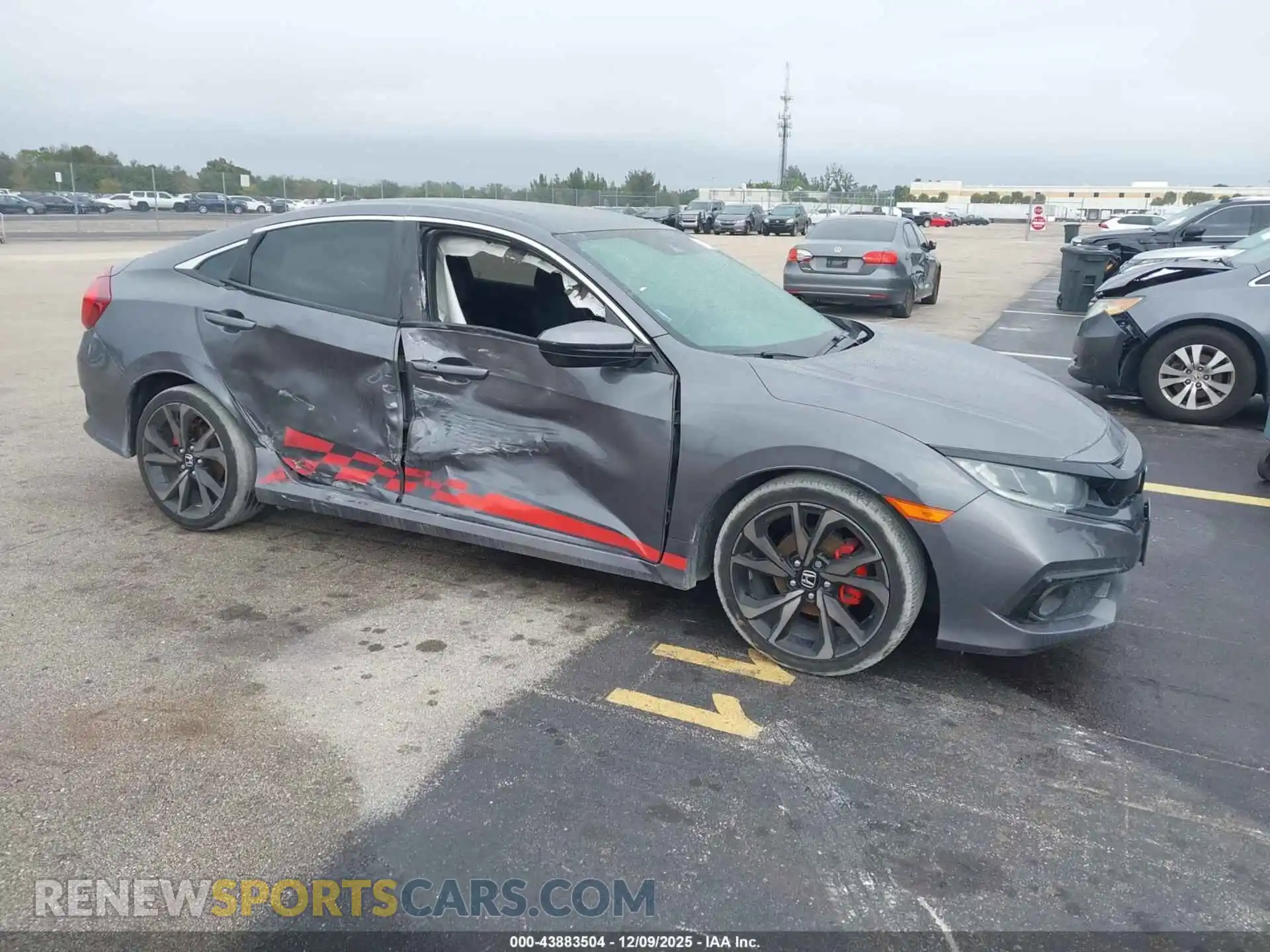 1 Photograph of a damaged car 2HGFC2F88MH545084 HONDA CIVIC 2021