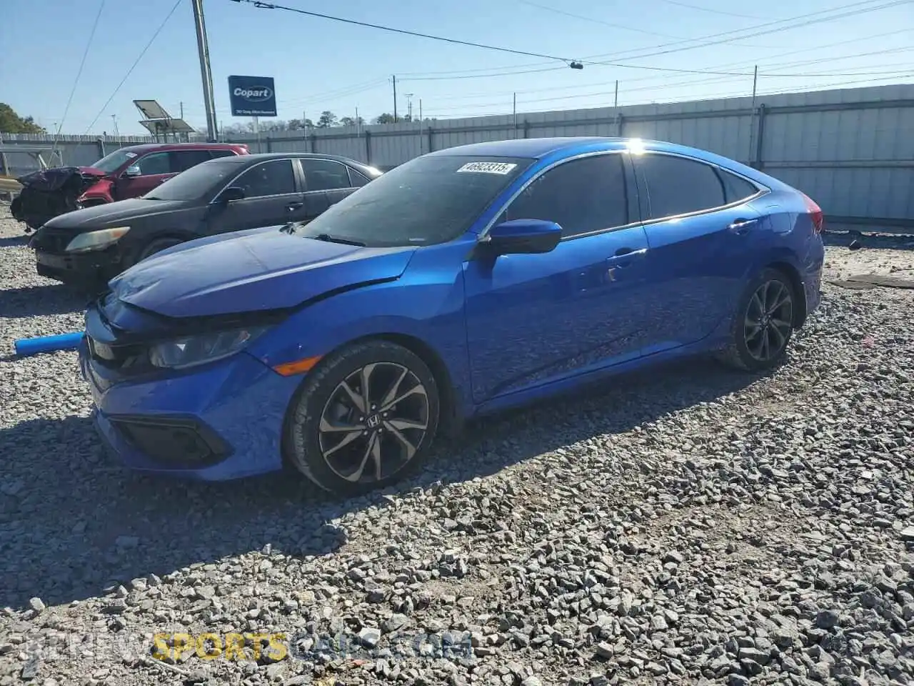 1 Photograph of a damaged car 2HGFC2F89MH510022 HONDA CIVIC 2021