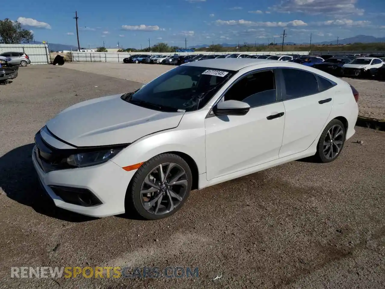 1 Photograph of a damaged car 2HGFC2F89MH511896 HONDA CIVIC 2021