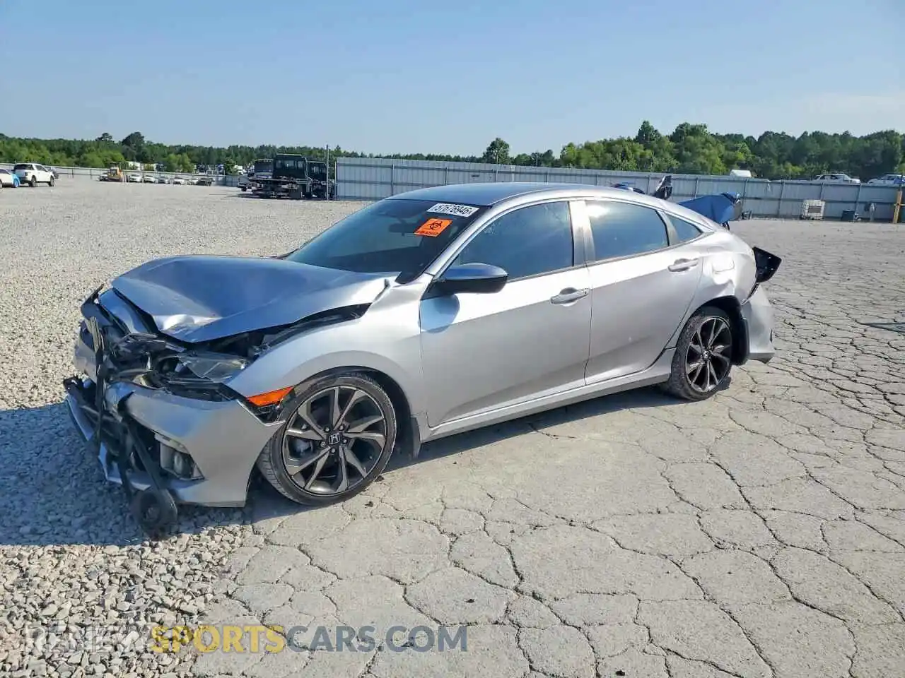 1 Photograph of a damaged car 2HGFC2F89MH519545 HONDA CIVIC 2021