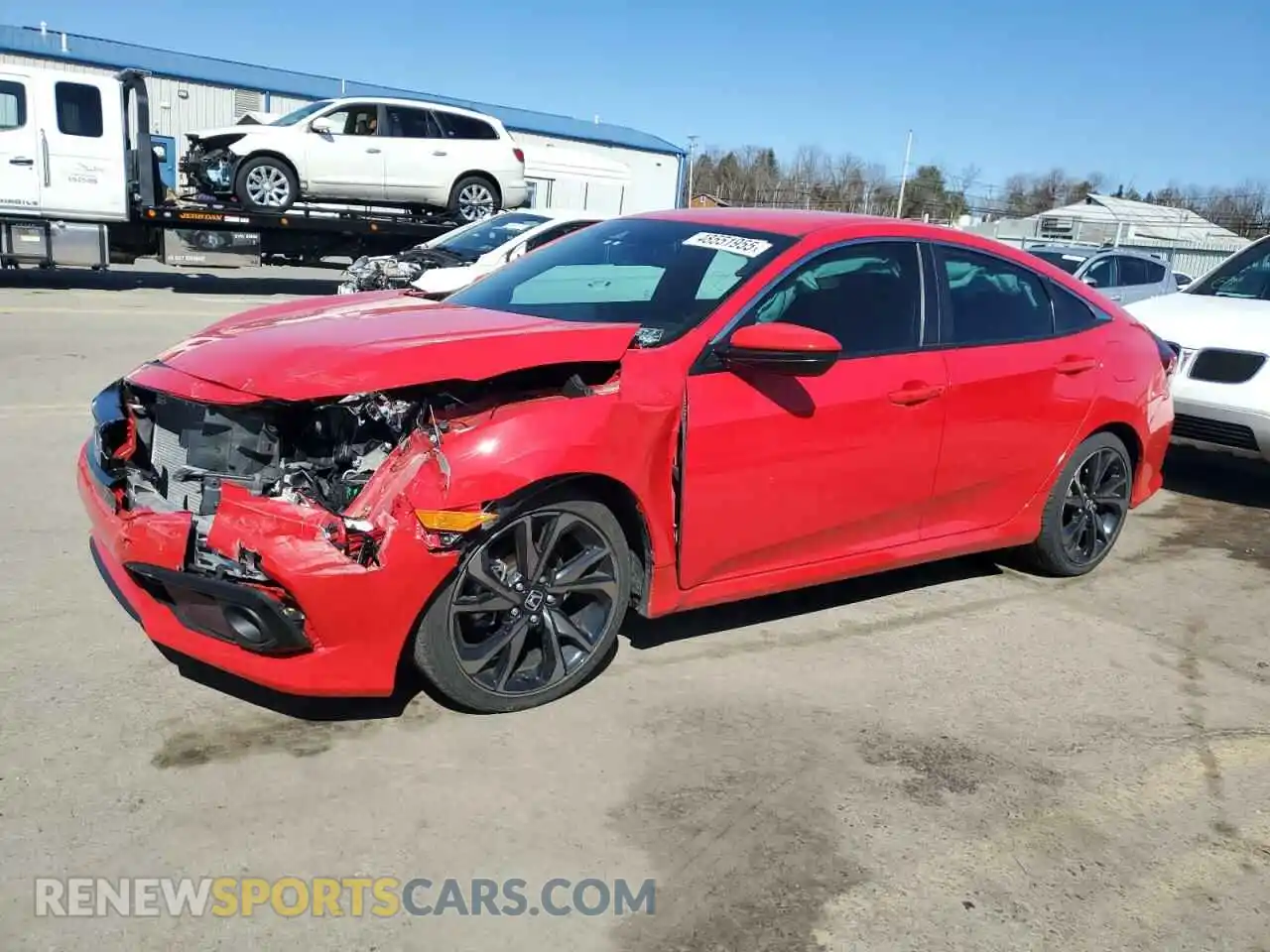 1 Photograph of a damaged car 2HGFC2F89MH519562 HONDA CIVIC 2021