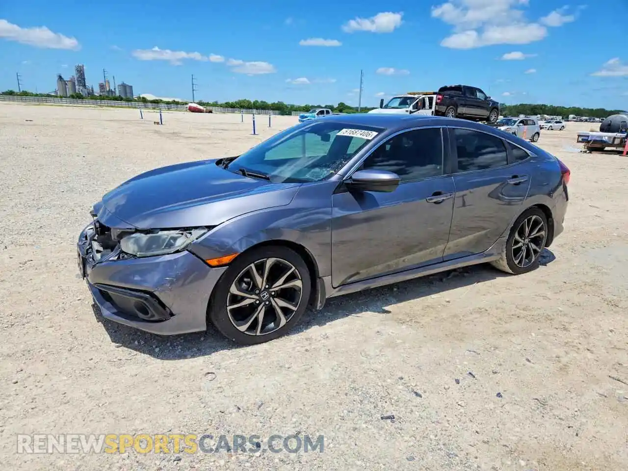 1 Photograph of a damaged car 2HGFC2F89MH542713 HONDA CIVIC 2021