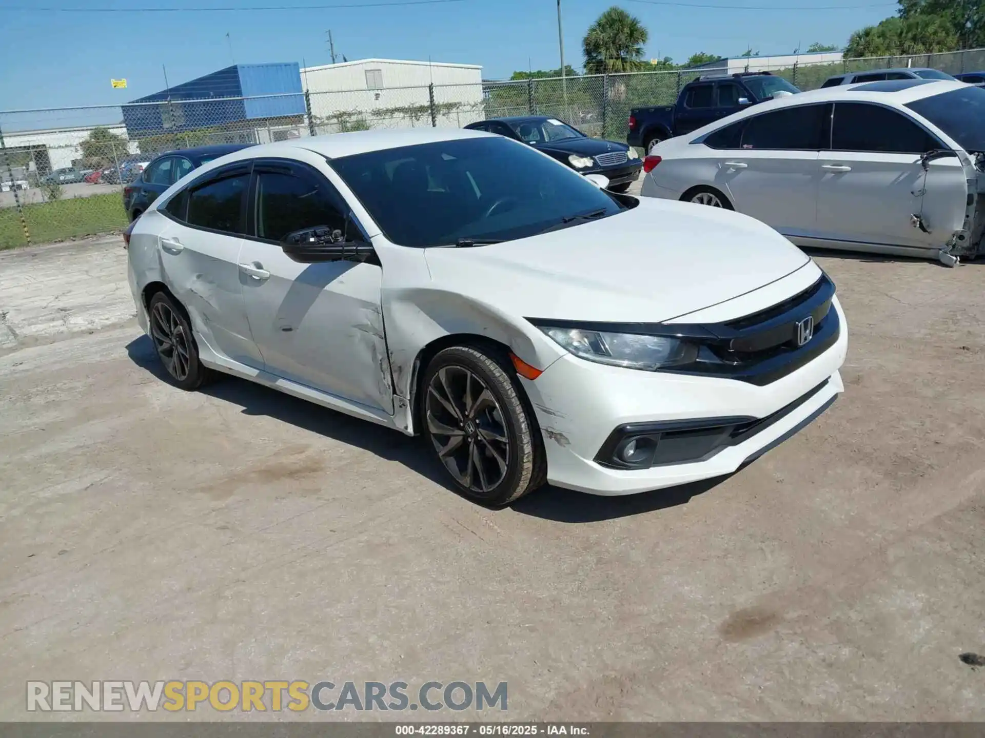 1 Photograph of a damaged car 2HGFC2F89MH543926 HONDA CIVIC 2021