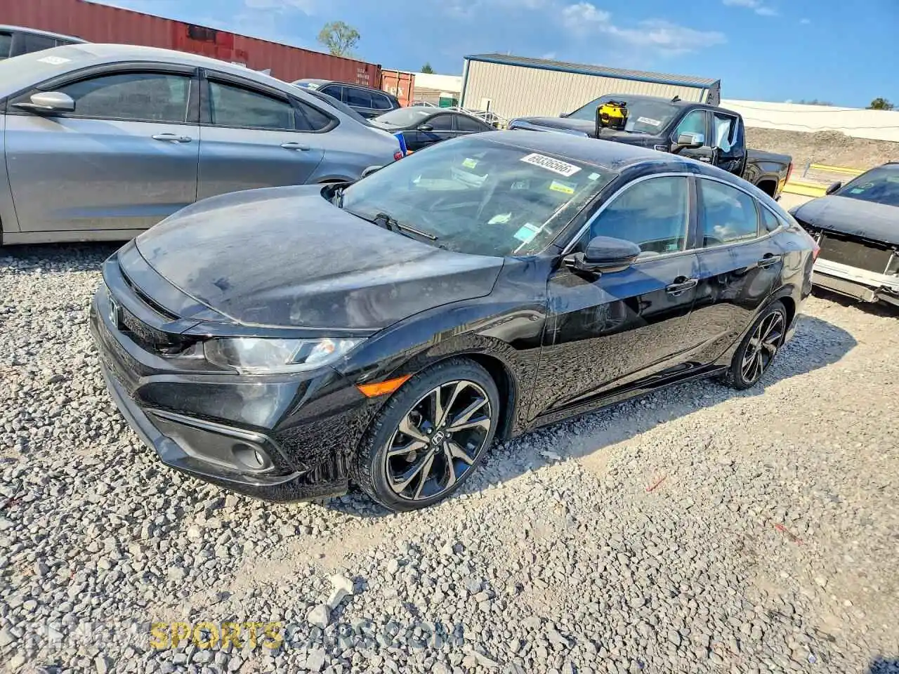 1 Photograph of a damaged car 2HGFC2F89MH555879 HONDA CIVIC 2021