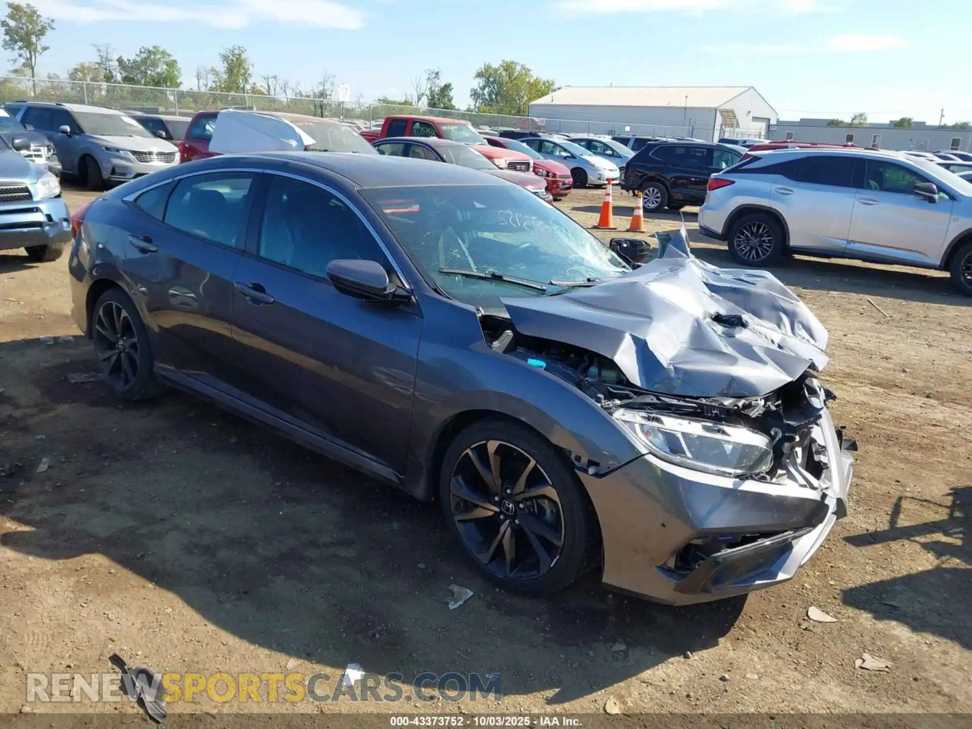 1 Photograph of a damaged car 2HGFC2F89MH558152 HONDA CIVIC 2021