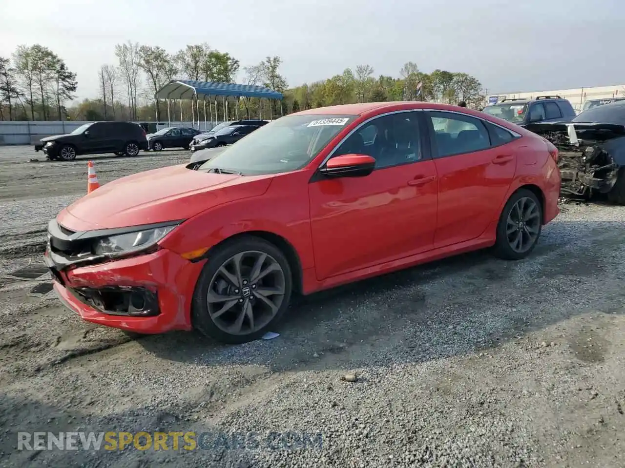 1 Photograph of a damaged car 2HGFC2F8XMH507985 HONDA CIVIC 2021