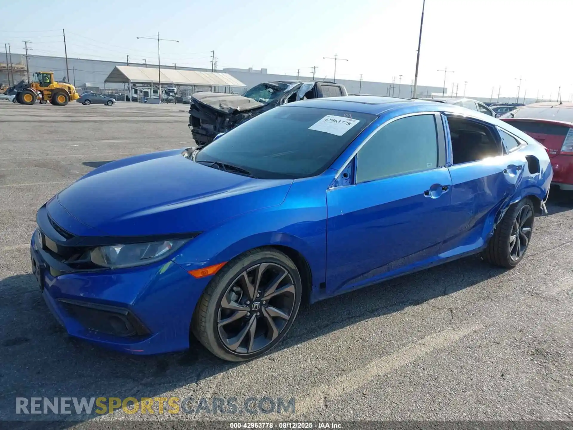2 Photograph of a damaged car 2HGFC2F8XMH517822 HONDA CIVIC 2021