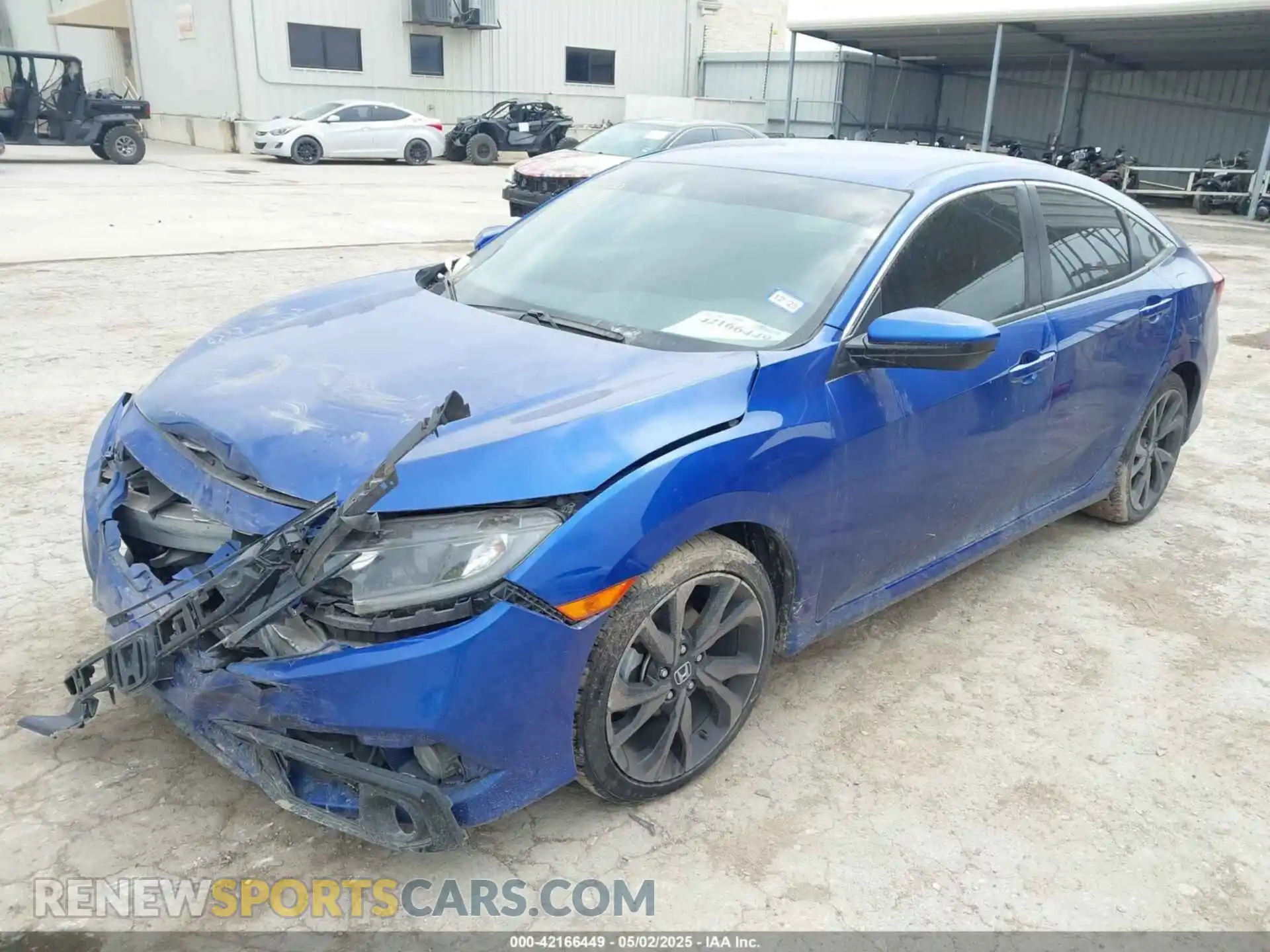 2 Photograph of a damaged car 2HGFC2F8XMH518632 HONDA CIVIC 2021