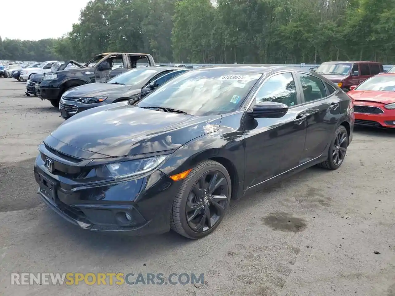 1 Photograph of a damaged car 2HGFC2F8XMH520879 HONDA CIVIC 2021