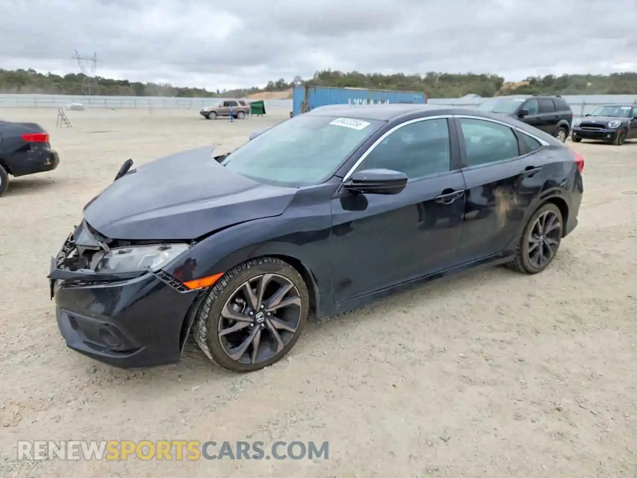 1 Photograph of a damaged car 2HGFC2F8XMH529503 HONDA CIVIC 2021