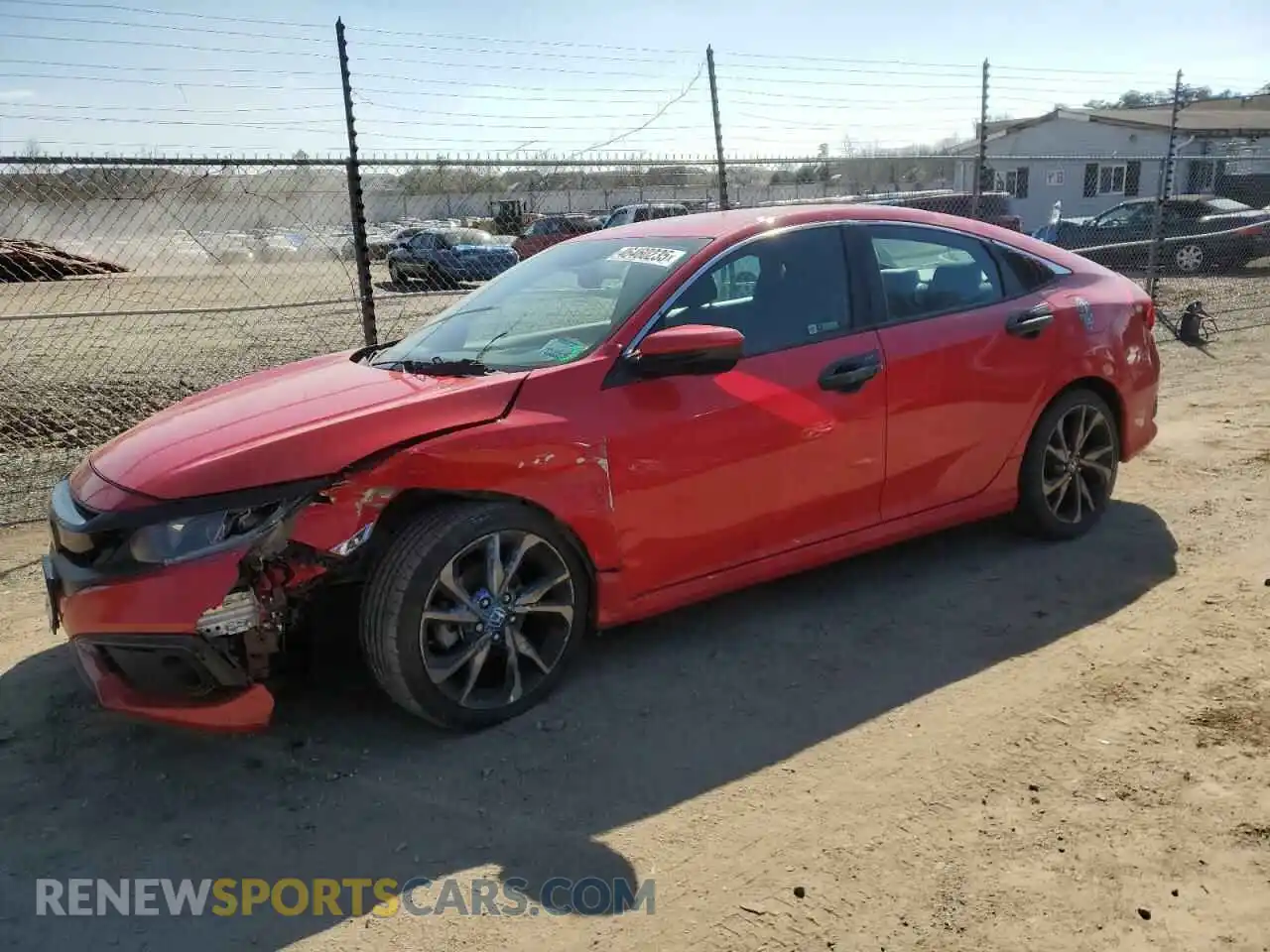 1 Photograph of a damaged car 2HGFC2F8XMH534586 HONDA CIVIC 2021