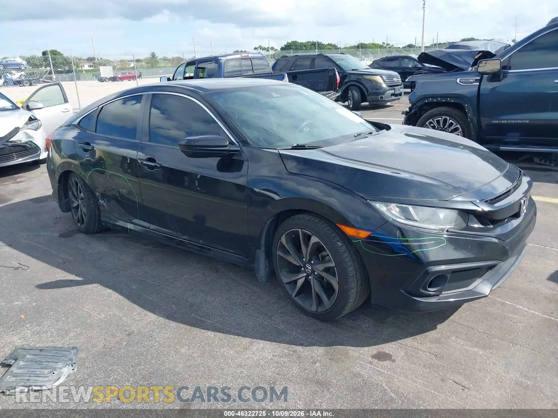 1 Photograph of a damaged car 2HGFC2F8XMH535723 HONDA CIVIC 2021