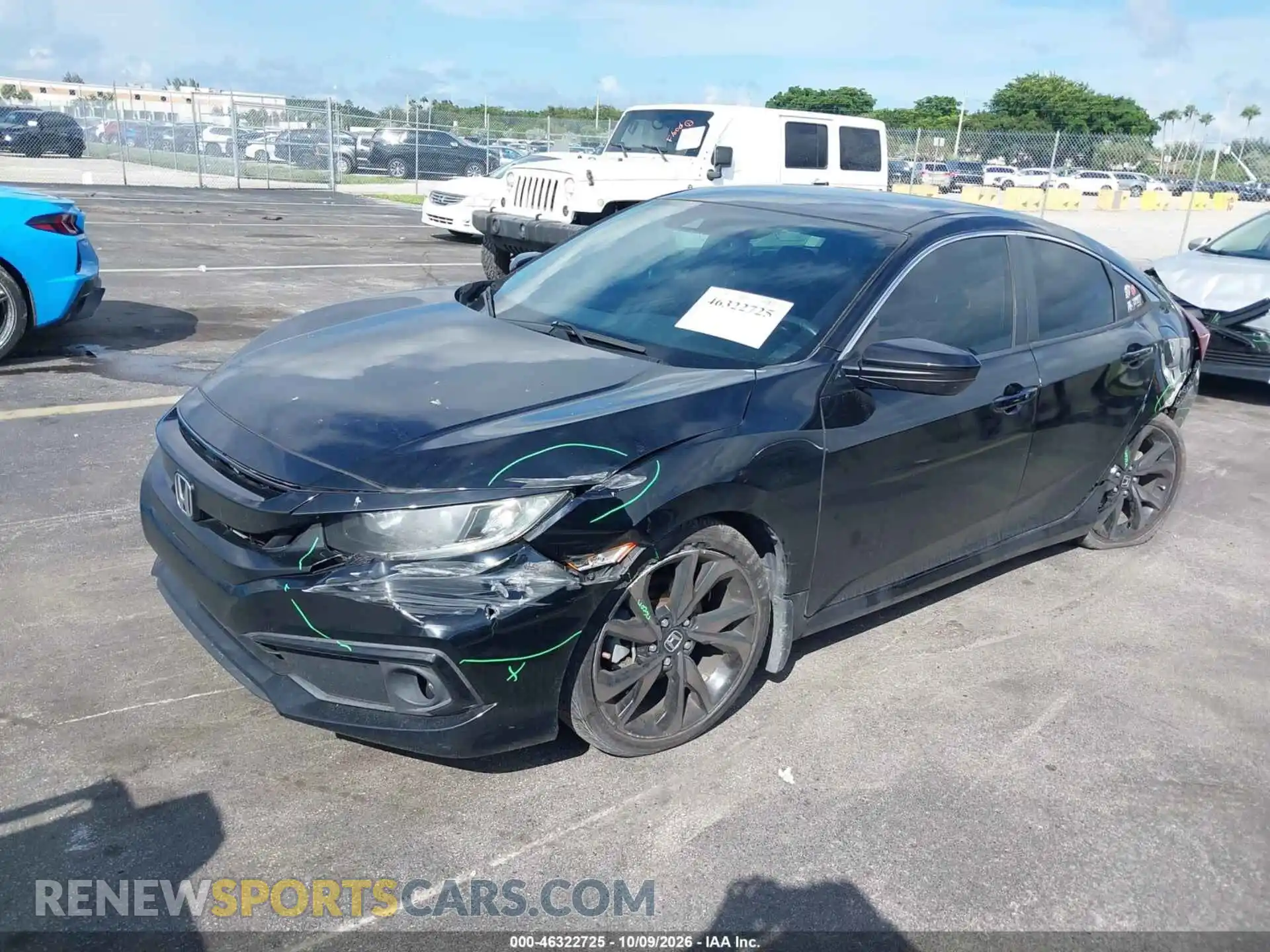 2 Photograph of a damaged car 2HGFC2F8XMH535723 HONDA CIVIC 2021