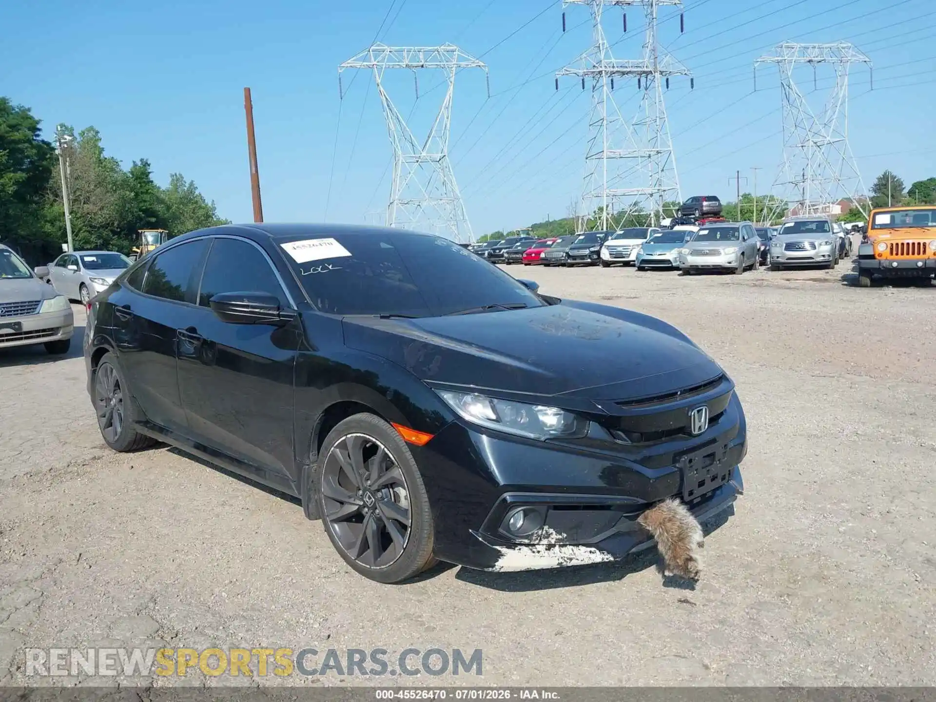 1 Photograph of a damaged car 2HGFC2F8XMH538735 HONDA CIVIC 2021