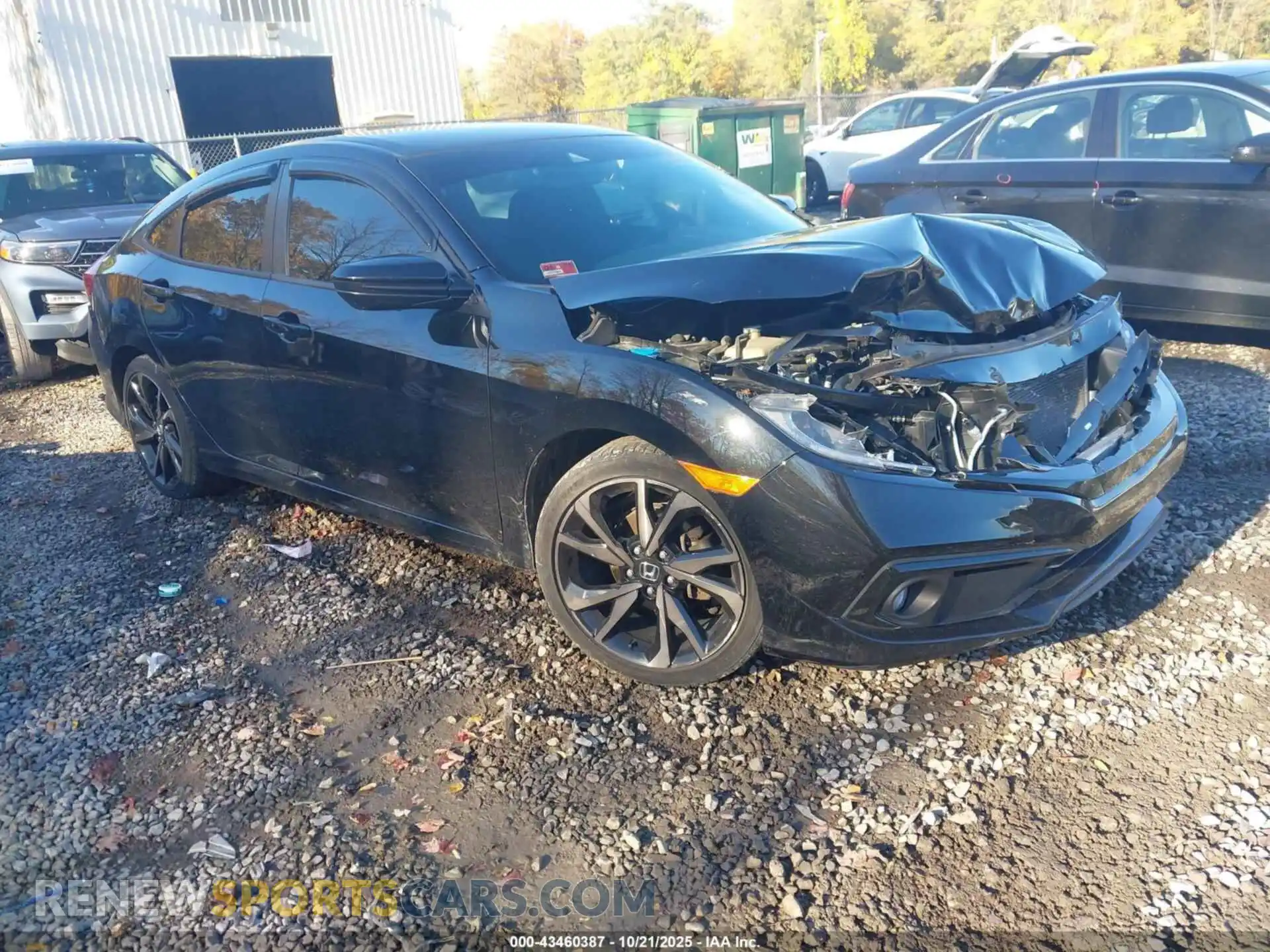 1 Photograph of a damaged car 2HGFC2F8XMH544597 HONDA CIVIC 2021