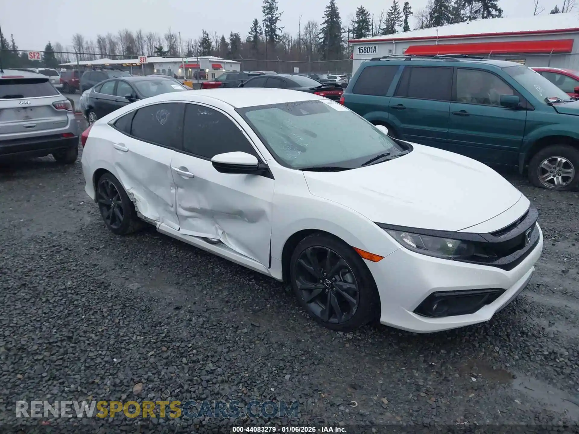 1 Photograph of a damaged car 2HGFC2F8XMH551646 HONDA CIVIC 2021