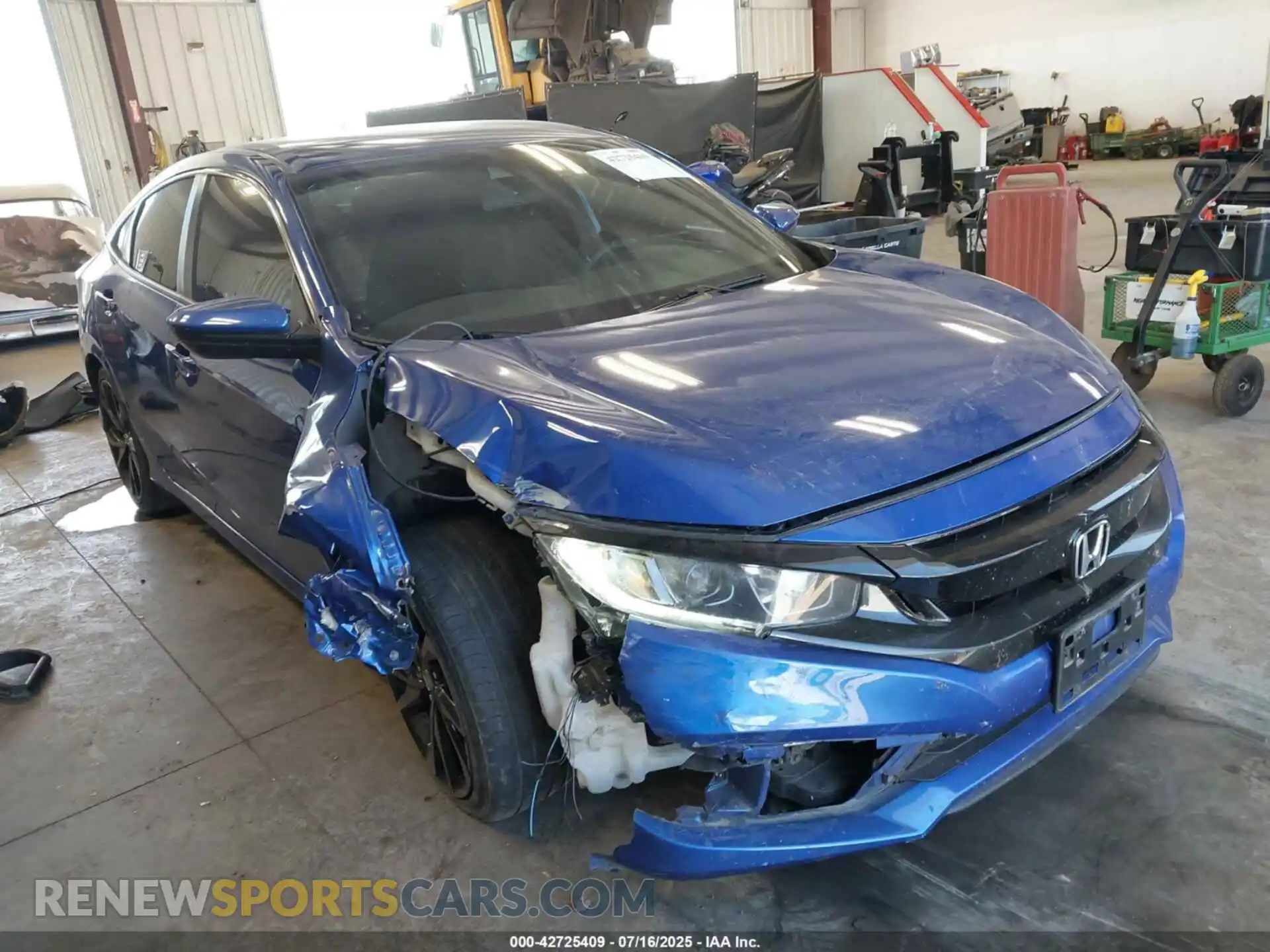 1 Photograph of a damaged car 2HGFC2F8XMH551999 HONDA CIVIC 2021