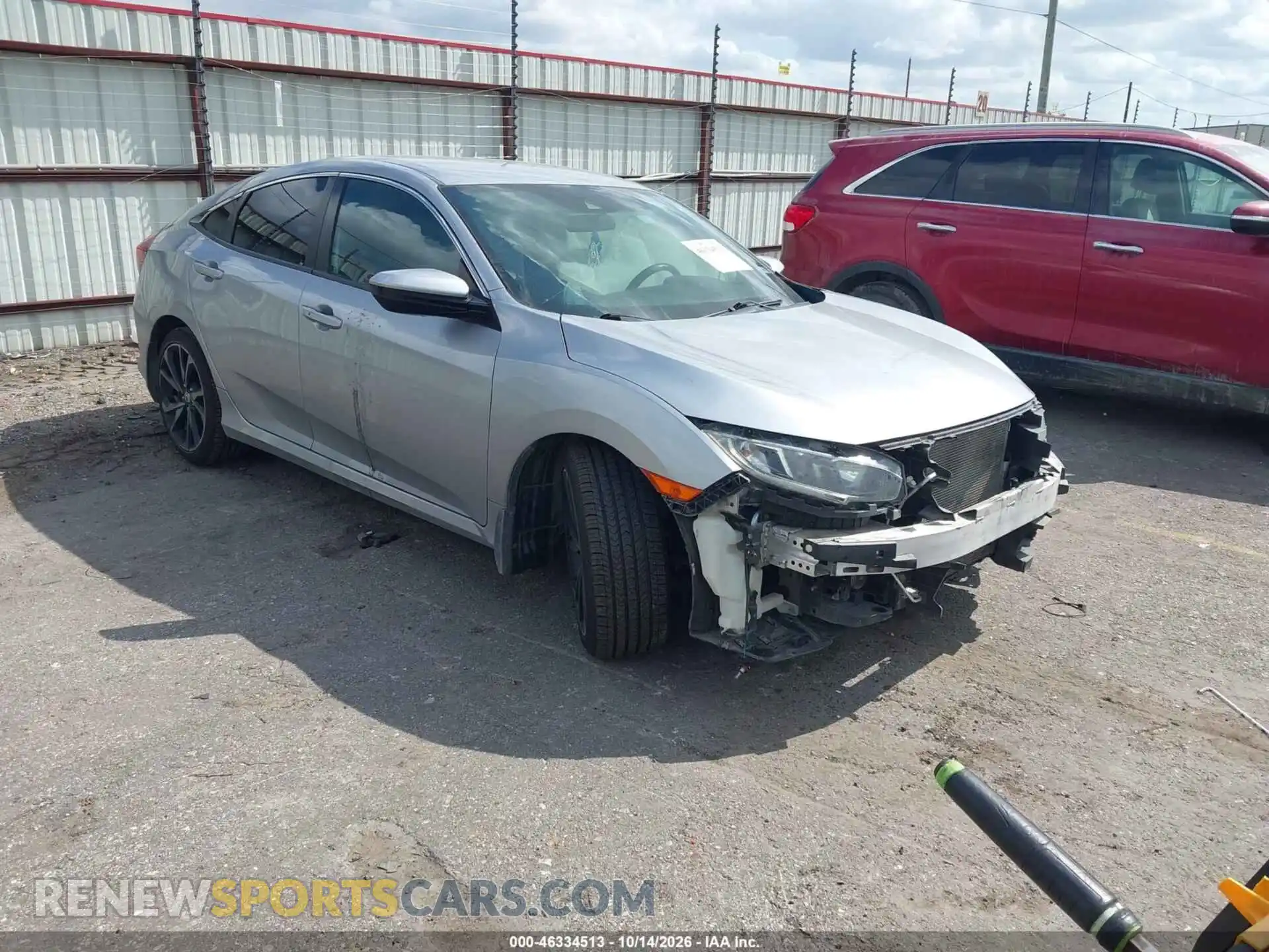 1 Photograph of a damaged car 2HGFC2F8XMH553865 HONDA CIVIC 2021