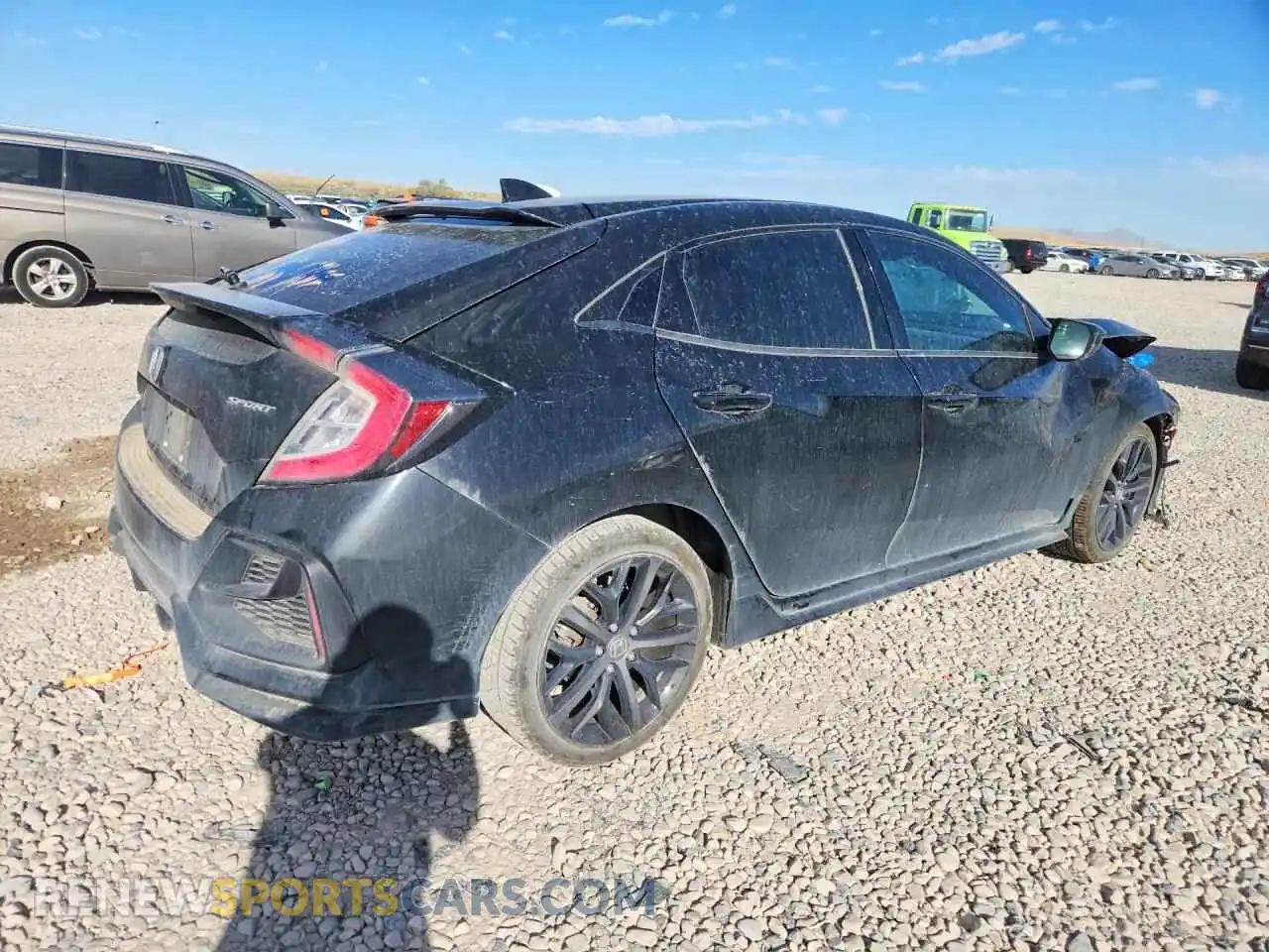 3 Photograph of a damaged car SHHFK7G41MU225863 HONDA CIVIC 2021