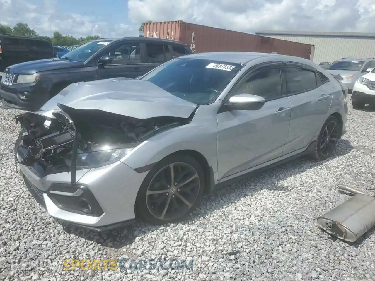 1 Photograph of a damaged car SHHFK7H40MU212892 HONDA CIVIC 2021