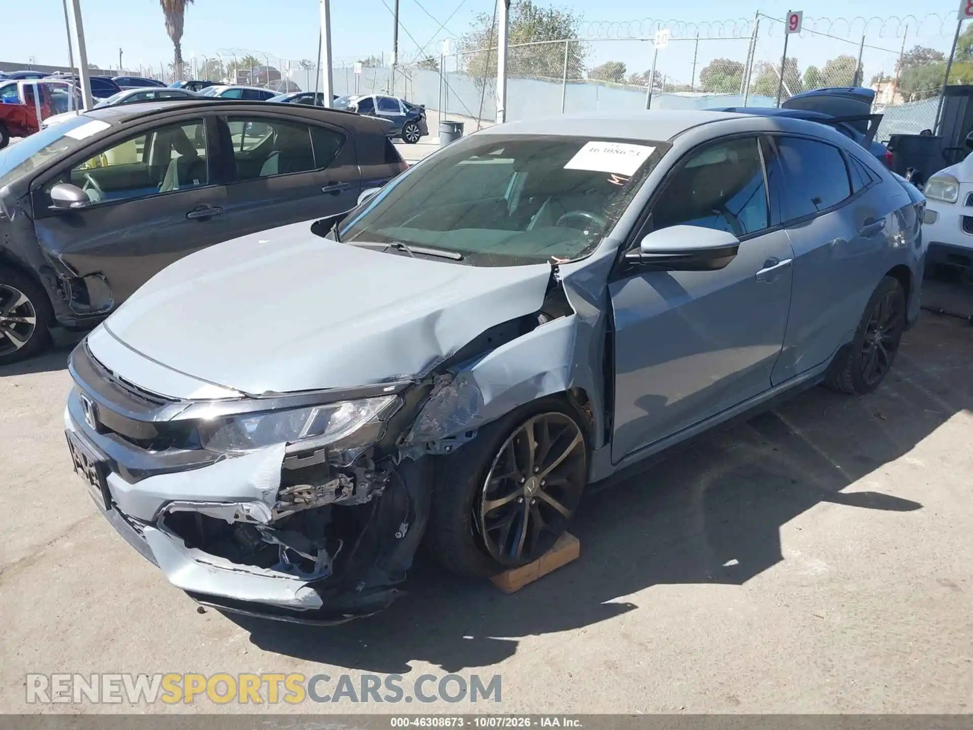 2 fotografías del automóvil dañado SHHFK7H40MU420660 HONDA CIVIC 2021