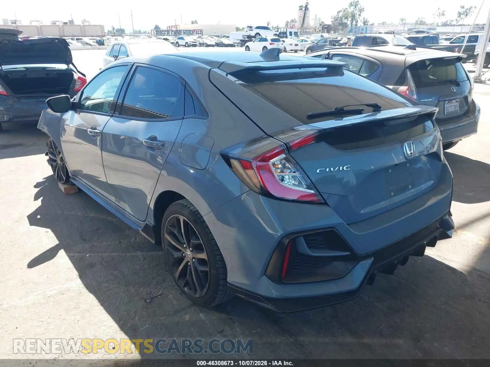 3 fotografías del automóvil dañado SHHFK7H40MU420660 HONDA CIVIC 2021
