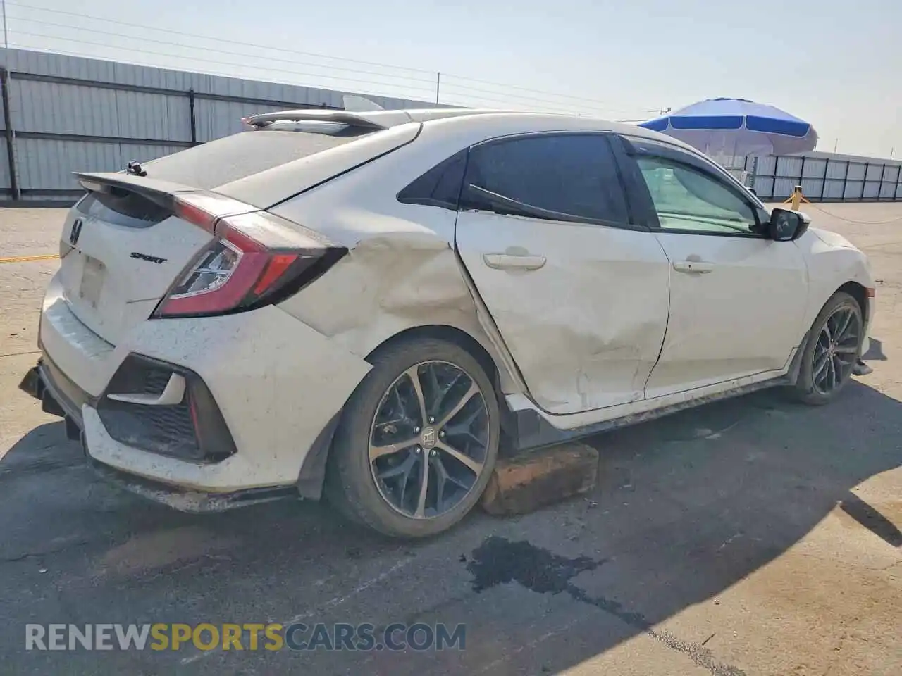 3 Фотография поврежденного автомобиля SHHFK7H41MU422367 HONDA CIVIC 2021