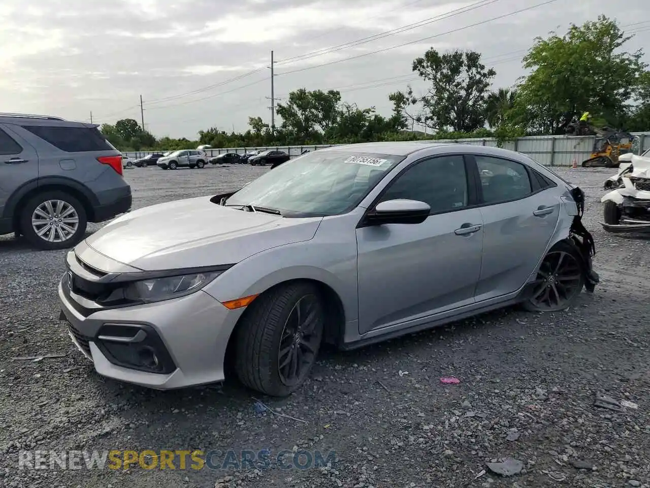 1 Photograph of a damaged car SHHFK7H42MU212697 HONDA CIVIC 2021