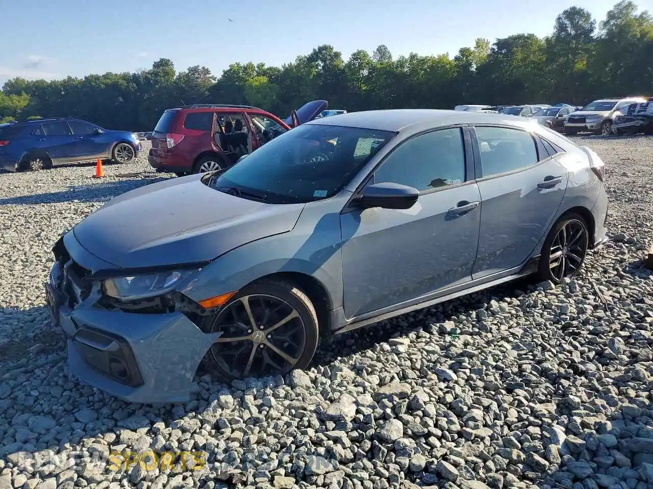 1 fotografías del automóvil dañado SHHFK7H43MU229573 HONDA CIVIC 2021
