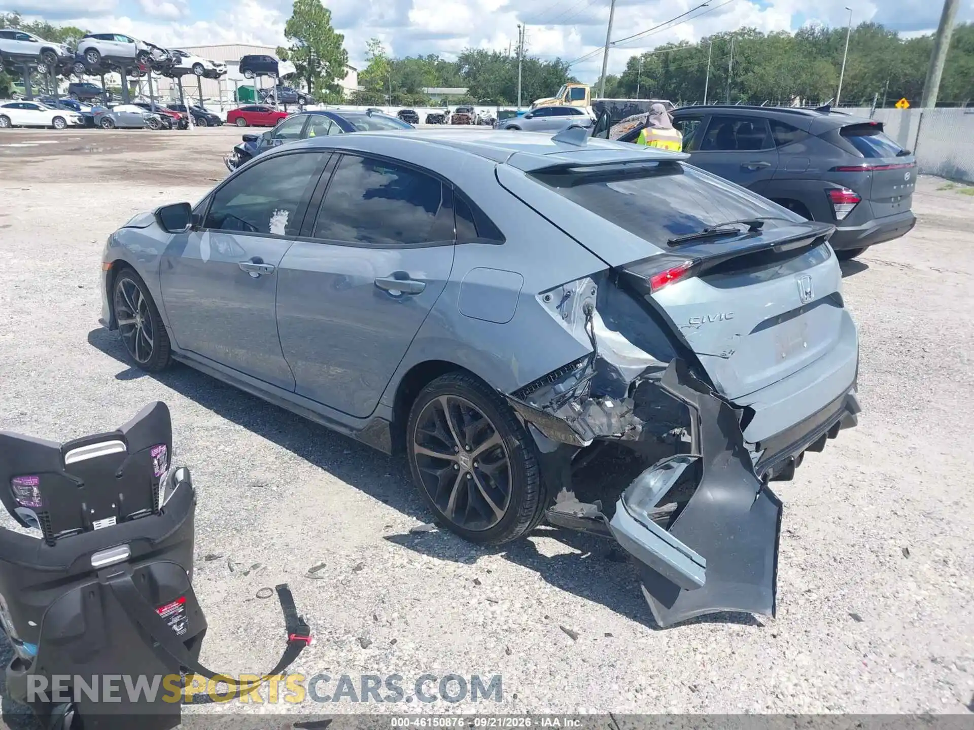 3 Фотография поврежденного автомобиля SHHFK7H44MU228528 HONDA CIVIC 2021