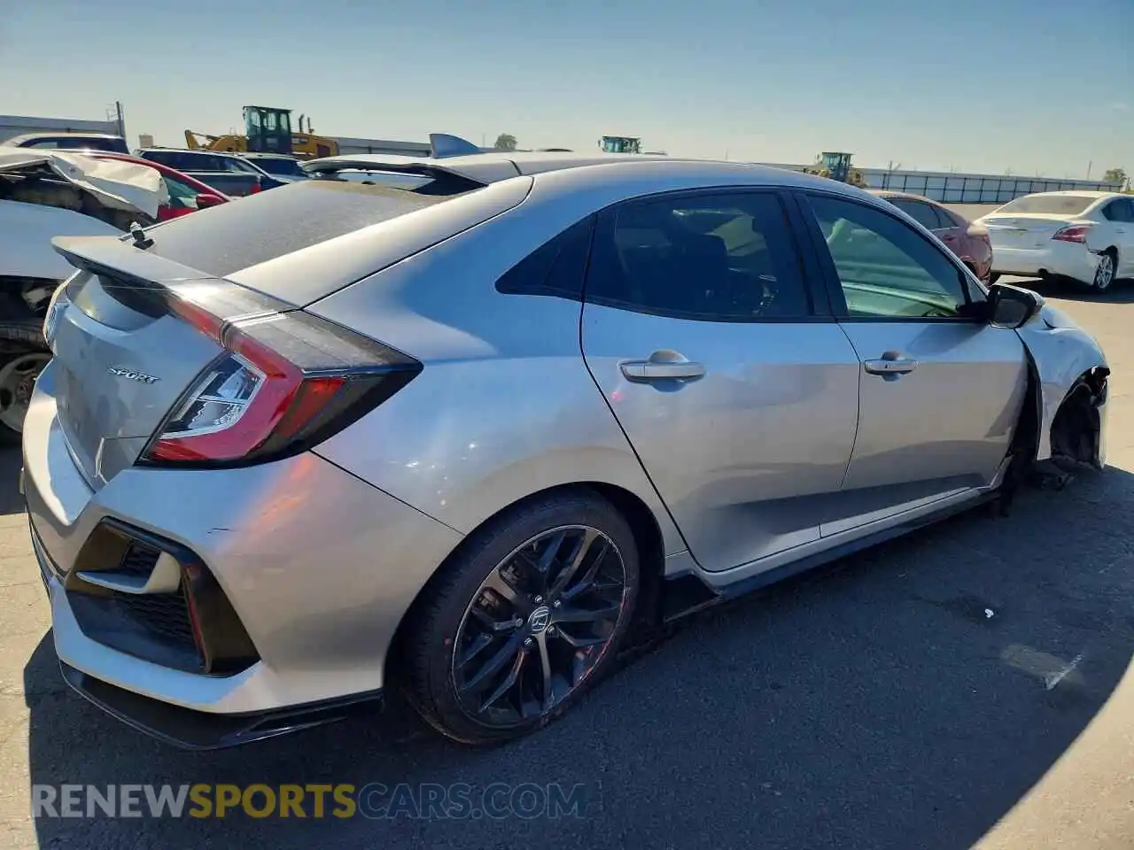 3 Photograph of a damaged car SHHFK7H44MU400573 HONDA CIVIC 2021